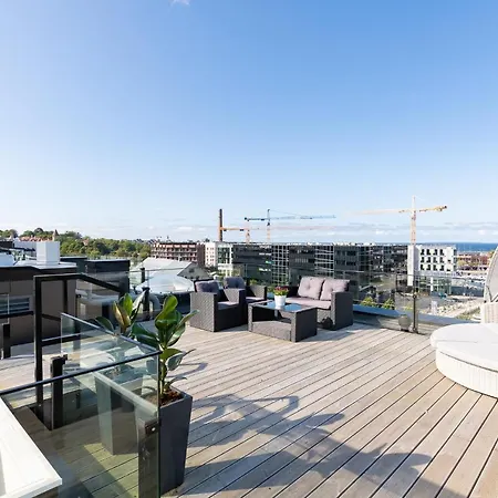 Apartment Rotermann Penthouse Design - 360 View Rooftop Terrace *